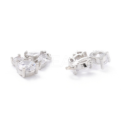 Rack Plating Brass Cubic Zirconia Charms LS-ZIRC-C026-13P-1