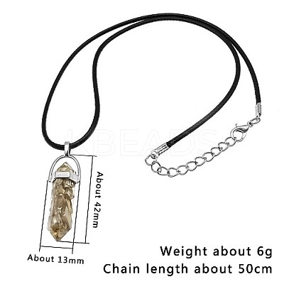 Dyed Natural Shell Pendant Necklaces IC1467-6-1