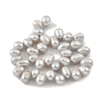 Dyed Natural Cultured Freshwater Pearl Beads Strands PEAR-A006-28B-1