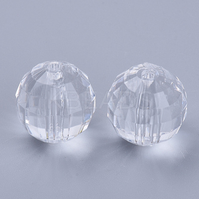 Transparent Acrylic Beads TACR-Q254-8mm-V01-1