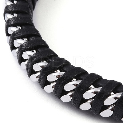 Leather Cord Bracelets BJEW-A009-04P-1