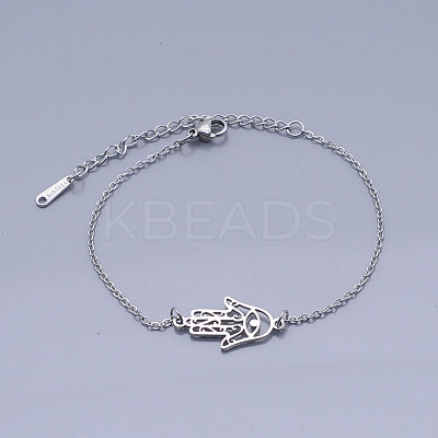 Tarnish Resistant 201 Stainless Steel Link Bracelets LS-BJEW-T011-JN495-1-1