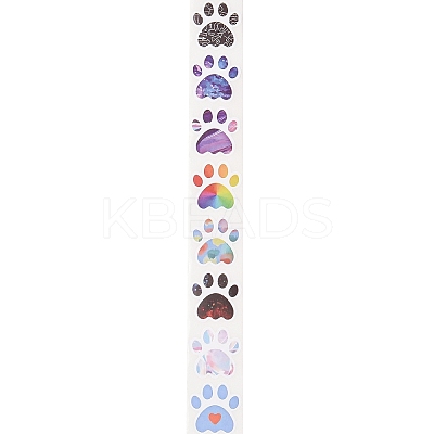 500Pcs Dog Paw Stickers AJEW-S089-05-1