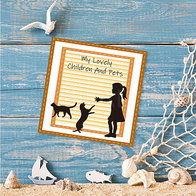 Children and Pet Carbon Steel Cutting Dies Stencils DIY-WH0309-1503-1