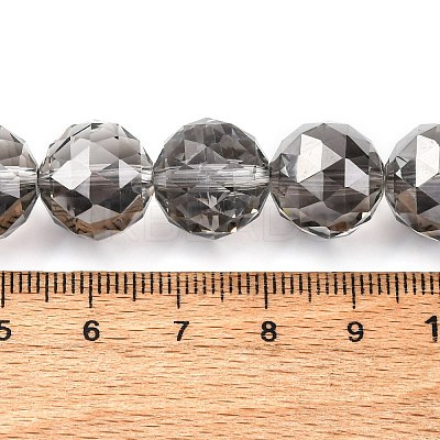 Transparent Electroplate Glass Beads Strands EGLA-N002-34E-F02-1