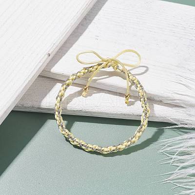 Nylon and Polyester Braided Cord Bracelet BJEW-JB07676-1