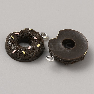 Opaque Resin Imitation Food Pendants RESI-WH0039-02B-1