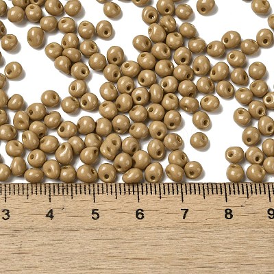 6/0 Opaque Baking Paint Glass Seed Beads X1-SEED-M012-02A-16-1