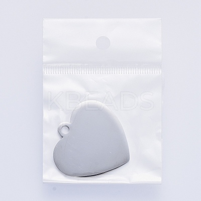 Tarnish Resistant 304 Stainless Steel Pendants STAS-I140-10B-S-1