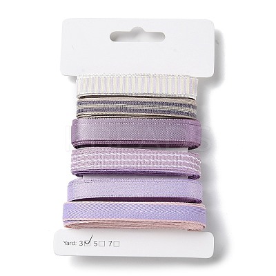 18 Yards 6 Styles Polyester Ribbon SRIB-Q022-B01-1
