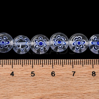 Handmade Millefiori Lampwork Beads Strands LAMP-G164-04L-1