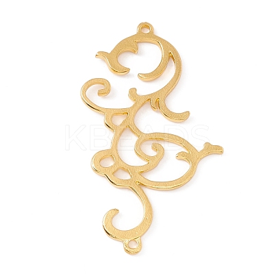 Antique Style Auspicious Clouds Alloy Connector Charms FIND-G016-03G-1