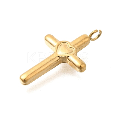 PVD Vacuum Plating 201 Stainless Steel Pendants STAS-C111-19G-1