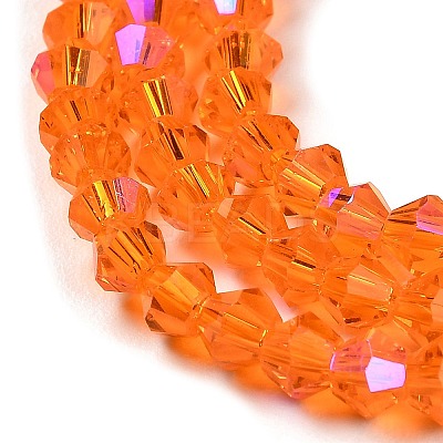 Transparent Electroplate Glass Beads Strands LS-EGLA-A039-T3mm-L11-1