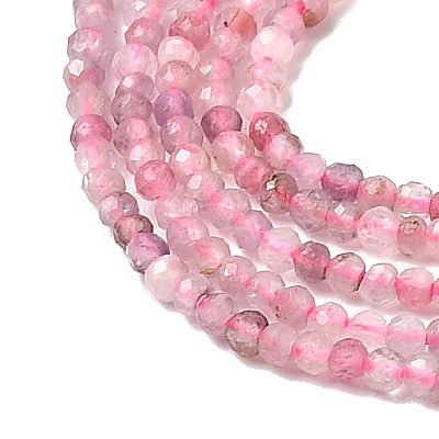 Natural Plum Blossom Tourmaline Beads Strands G-C266-A01-2mm-1