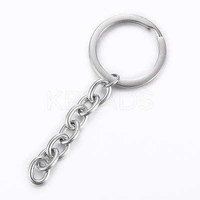 Tarnish Resistant Polishing 304 Stainless Steel Split Key Rings STAS-H558-33P-1