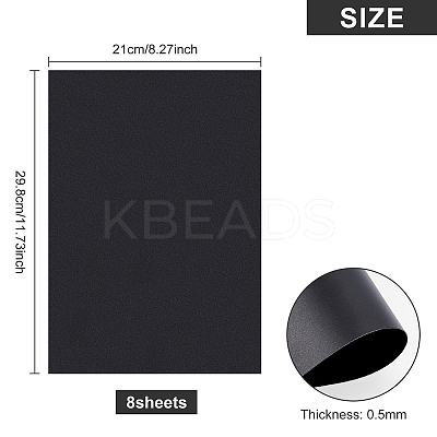 8 Sheets PVC Frame Protective Film Sheets AJEW-BC0001-74C-1