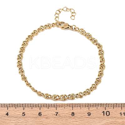 304 Stainless Steel Chain Bracelets BJEW-P376-03G-1