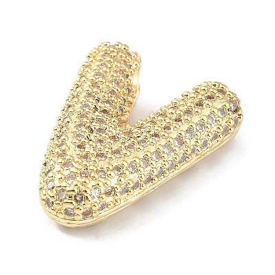 Rack Plating Brass Micro Pave Cubic Zirconia Pendants KK-Q790-01V-G-1