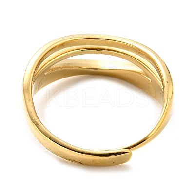 304 Stainless Steel Hollow Adjustable Ring for Women RJEW-C016-08G-1