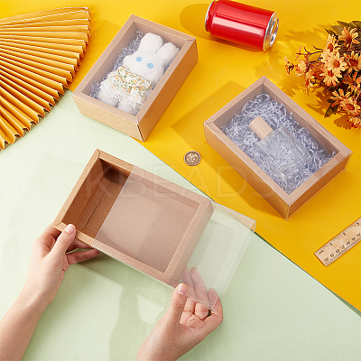 Rectangle Kraft Paper Drawer Boxes CON-WH0089-119B-1