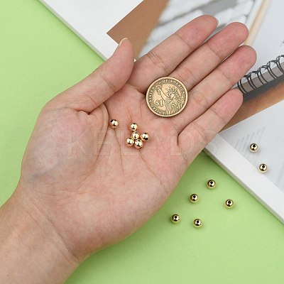 Yellow Gold Filled Beads KK-G156-6mm-1-1