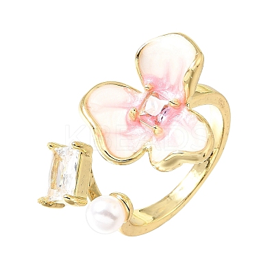 Barss Enamel Cuff Open Rings for Women KK-CBA1C83-01C-G-1