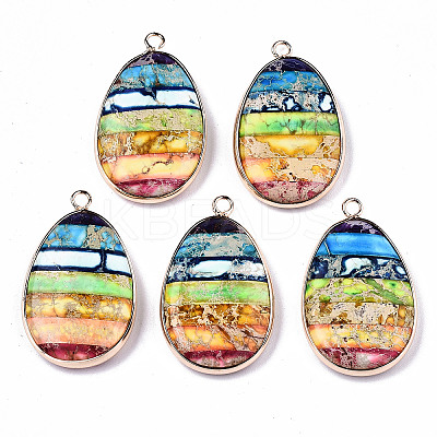 Natural Regalite/Imperial Jasper/Sea Sediment Jasper Pendants X-G-S359-192-1