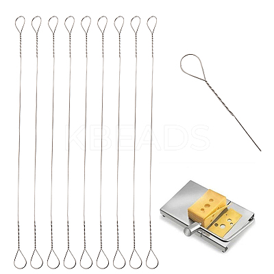 304 Stainless Steel Cheese Slicer Butter Cutting Wire STAS-WH0044-22P-1