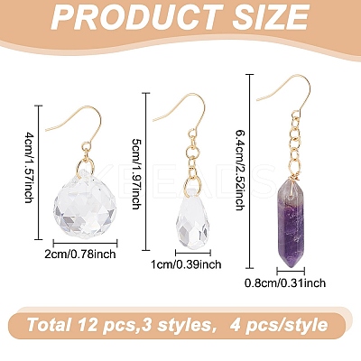 304 Stainless Steel Dangle Earrings EJEW-GO00001-1