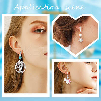 18Pcs 3 Style Brass Clip-on Earring Findings FIND-SC0003-96S-1