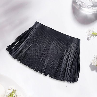 2M PU Leather Suede Fringe Trim DIY-CL0002-36A-1