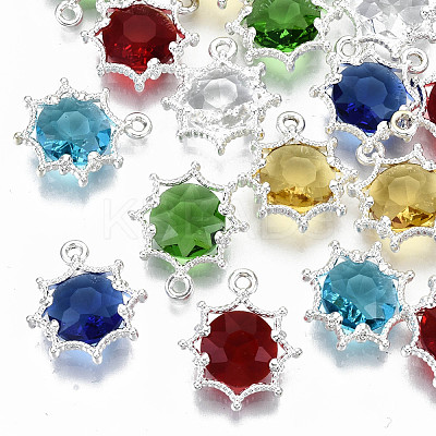 Faceted Glass Pendants GLAA-S191-002-S-NR-1