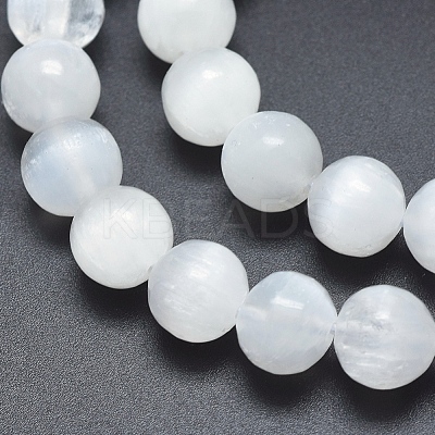 Natural Calcite Beads Strands G-K256-15-10mm-1