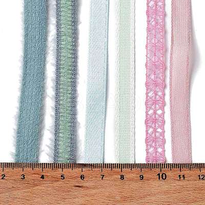 18 Yards 6 Colors Polyester Ribbon SRIB-C001-B12-1