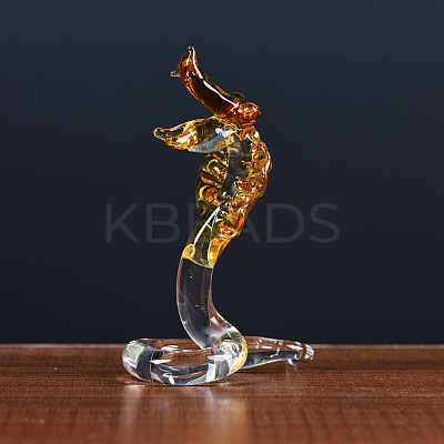 Glass Chinese Zodiac Figurines Statues for Home Office Desktop Feng Shui Ornament PW-WGC1701-05-1