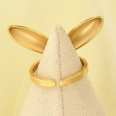304 Stainless Steel Open Cuff for Women LS-RJEW-B109-02G-04-1