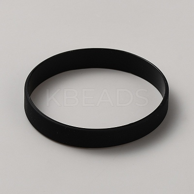 Word Silicone Cord Bracelet Wristband BJEW-WH20004-02L-1