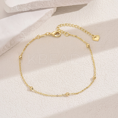 Fashionable Vintage Beach Style Brass Ball Adjustable Ladies Chain Anklets AG1972-5-1