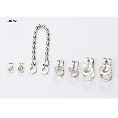 Tarnish Resistant 304 Stainless Steel Ball Chain Connectors X-STAS-R089-05-1