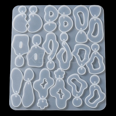 DIY Silicone Irregular Shape Pendant Molds DIY-M047-01B-1