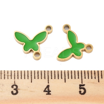 Ion Plating(IP) 304 Stainless Steel Enamel Connector Charms STAS-Z078-21G-1