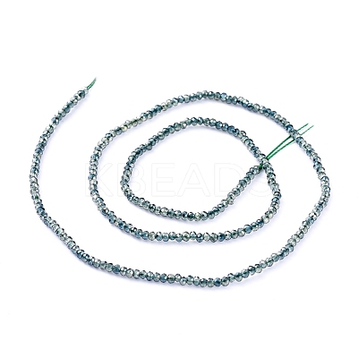 Electroplate Glass Beads Strands X-EGLA-F149-HP-01-1