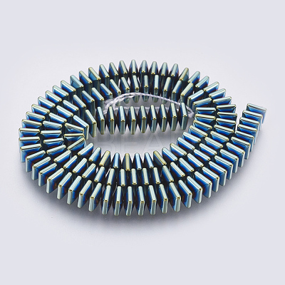 Electroplated Non-magnetic Synthetic Hematite Bead Strand G-E495-08F-1