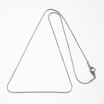 Tarnish Resistant 304 Stainless Steel Snake Chains Necklaces LS-STAS-F094-23P-1