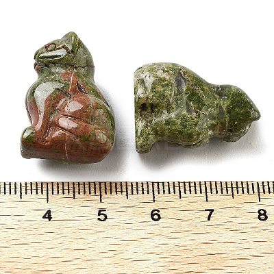 Natural Unakite Carved Figurines DJEW-L023-B09-1