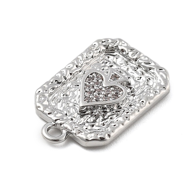 Brass Micro Pave Cubic Zirconia Pendants LS-KK-D283-30P-03-1