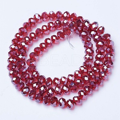 Electroplate Glass Beads Strands EGLA-A044-T1mm-A01-1