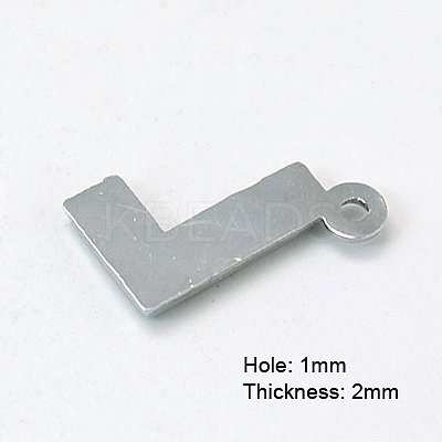 Alloy Letter Pendants X-RB-C1416-L-1