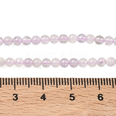Natural Lavender Amethyst Beads Strands G-K406-A01-3mm-1